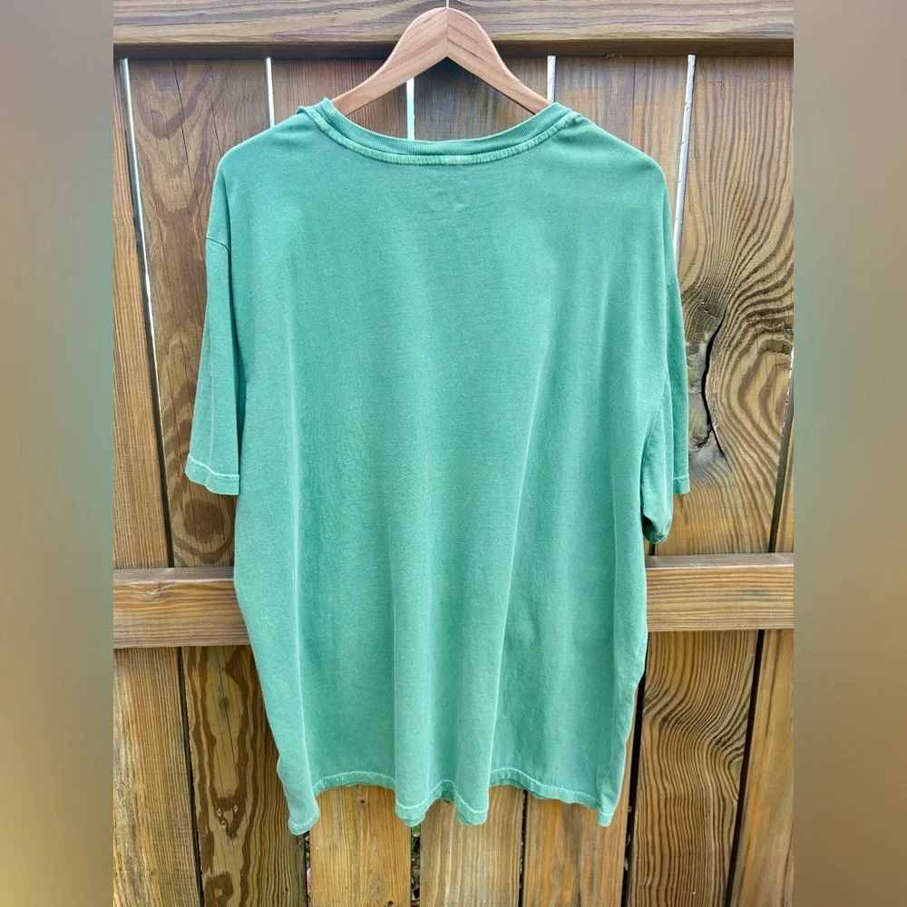 The North Face Shirt  Garment Dye Tee Deep Grass Green 100% Cotton Sz. XXL